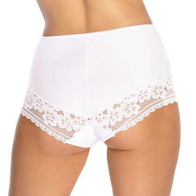 Classic High-Waist Full Brief Panty Gizela White
